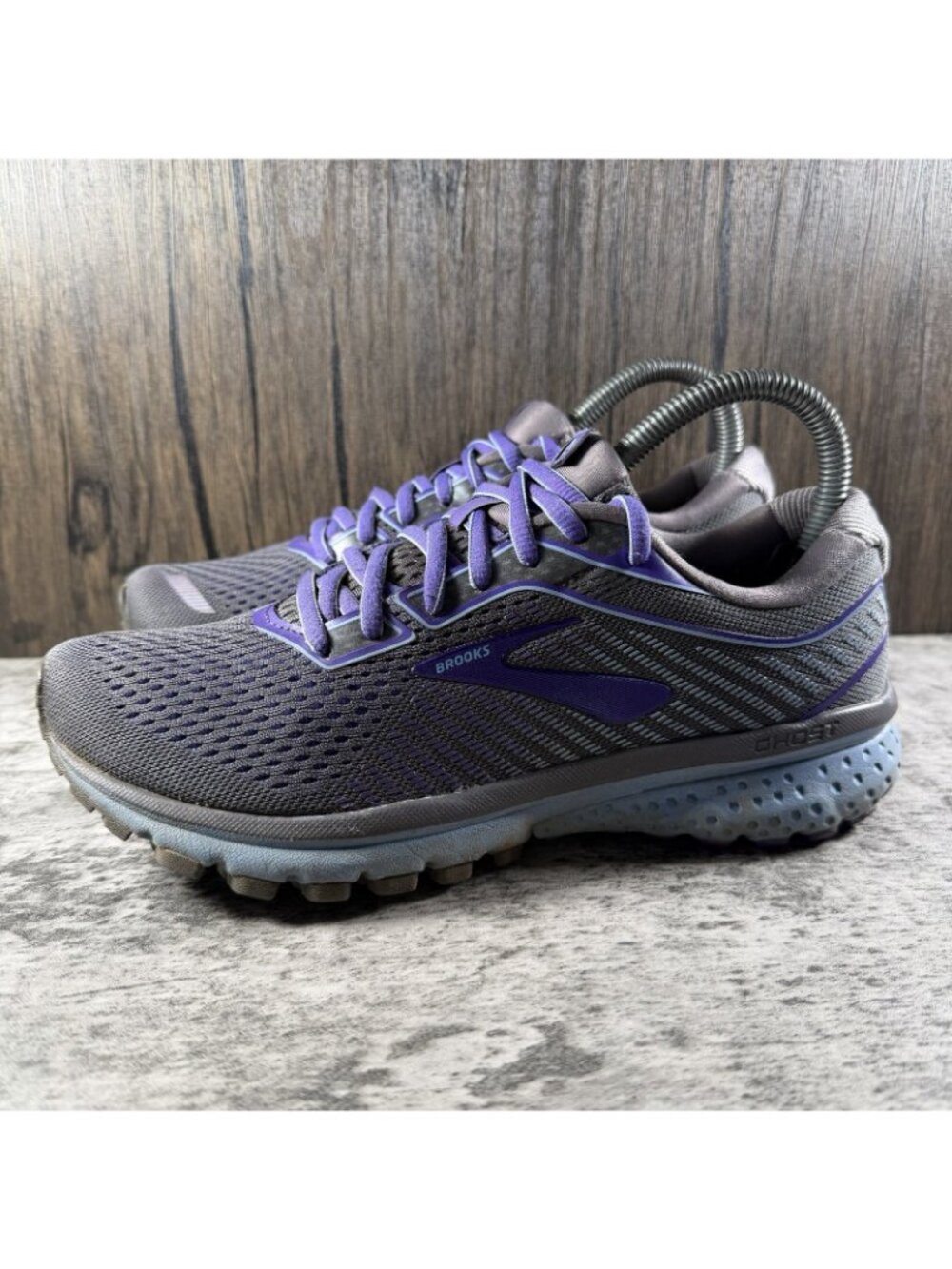 Brooks Womens Sneakers Size 7.5 Ghost Running Purple Gray - Picture 4 of 10